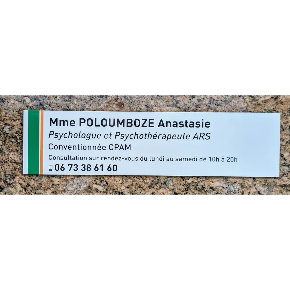 Cabinet de Mme Anastasie Poloumboze