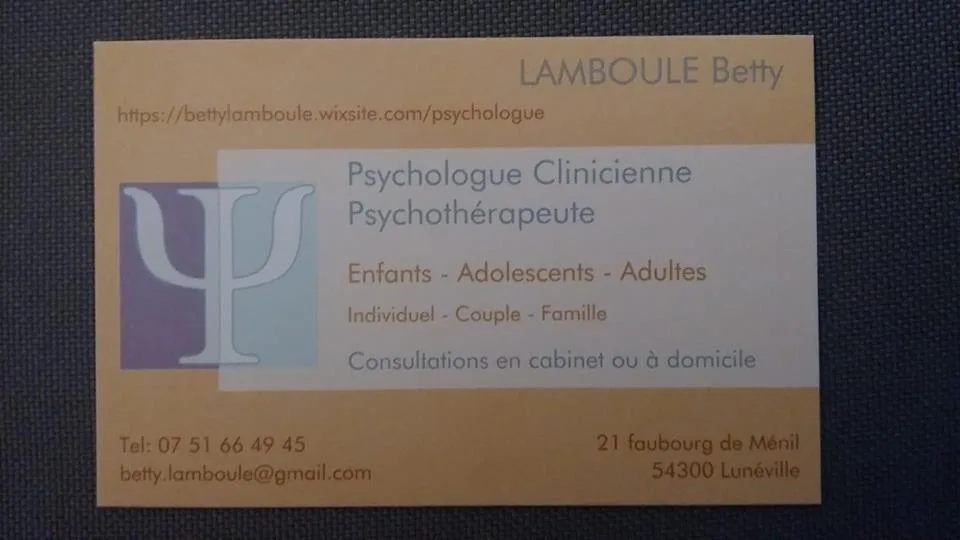 Cabinet de Mme Betty Lamboule
