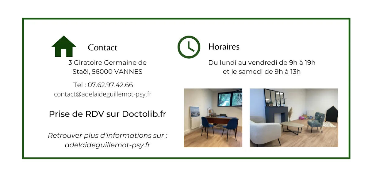 Cabinet de Mme Adelaide Guillemot, psychologue à Saint-Grégoire · photo 3
