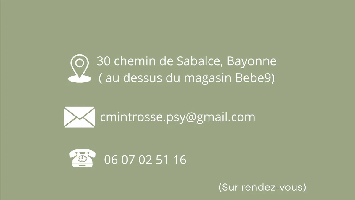 Cabinet de Mme Camille Mintrosse, psychologue à Bayonne · photo 5