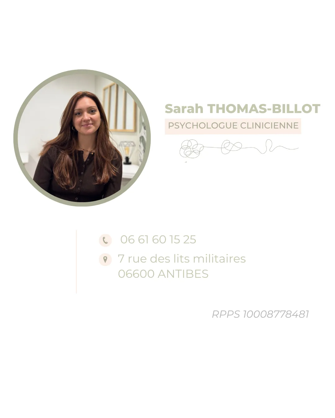 Cabinet de Mme Sarah Thomas-Billot, psychologue à Antibes · photo 5