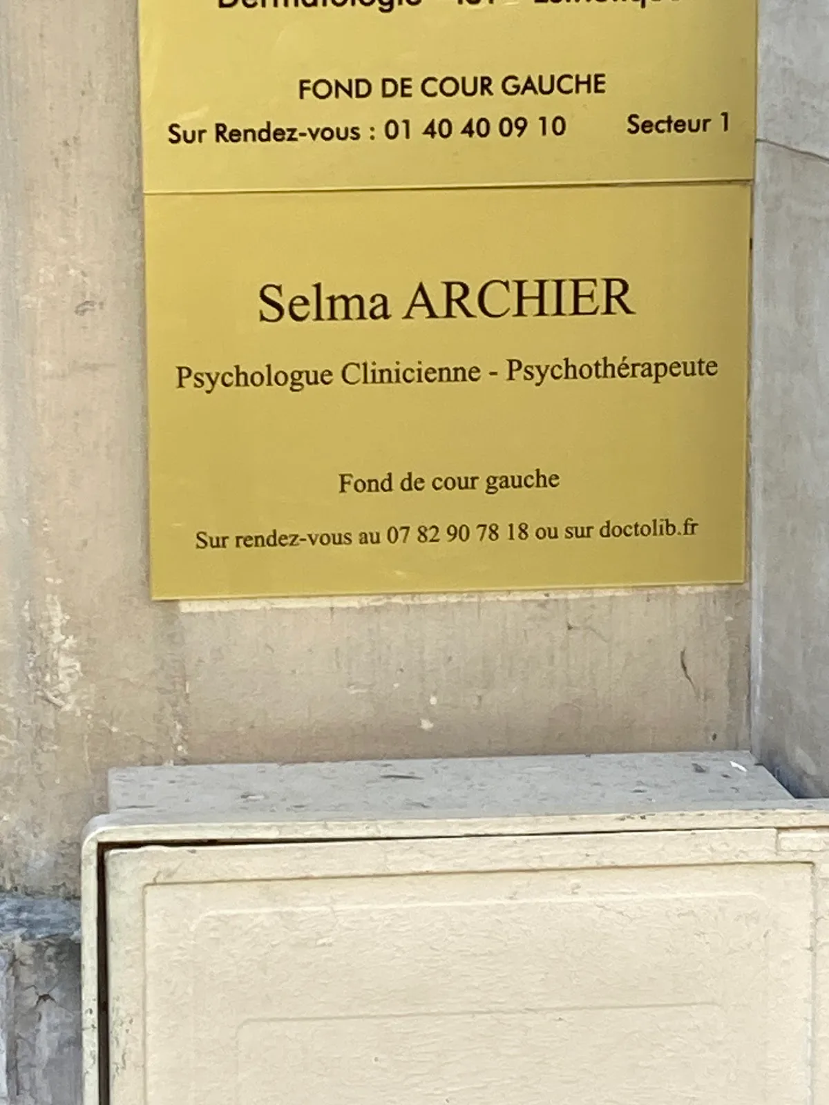 Cabinet de Mme Selma Archier, psychologue à Paris · photo 4
