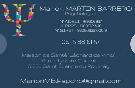 Cabinet de Mme Marion Martin Barrero, psychologue à Saint-Étienne-du-Rouvray · photo 5