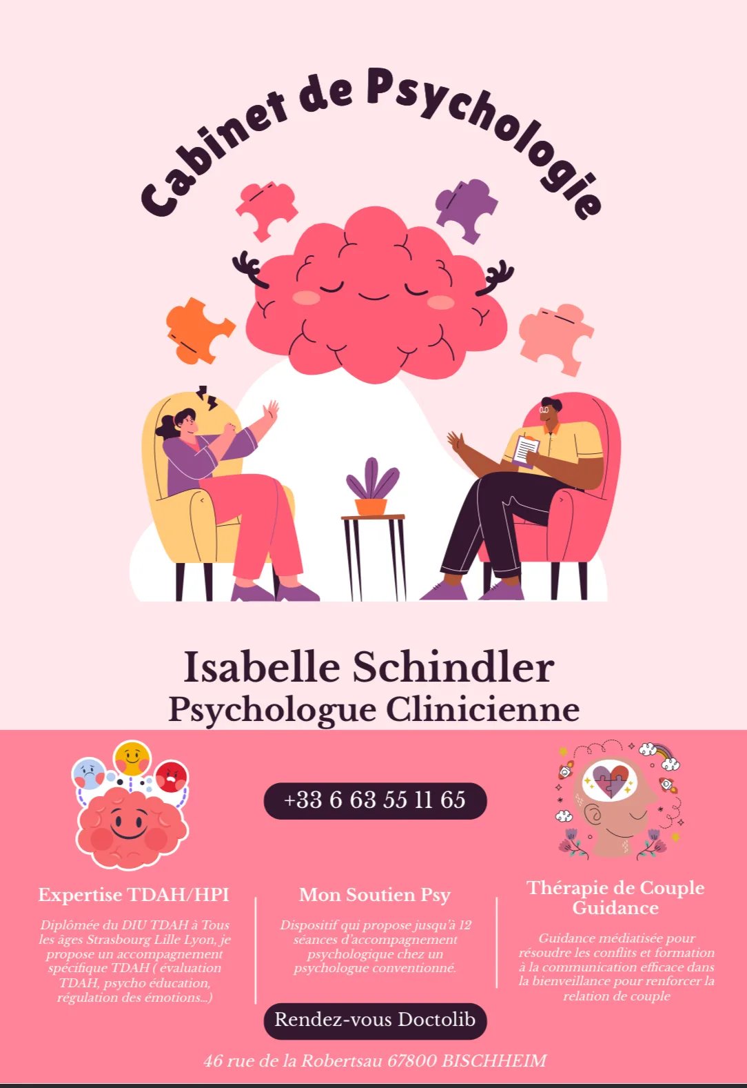 Cabinet de Mme Isabelle Schindler