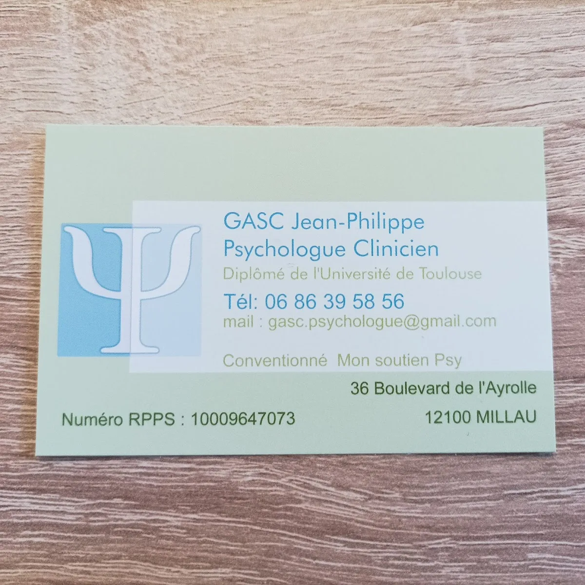 Cabinet de M. Jean-Philippe Gasc, psychologue à Millau · photo 4