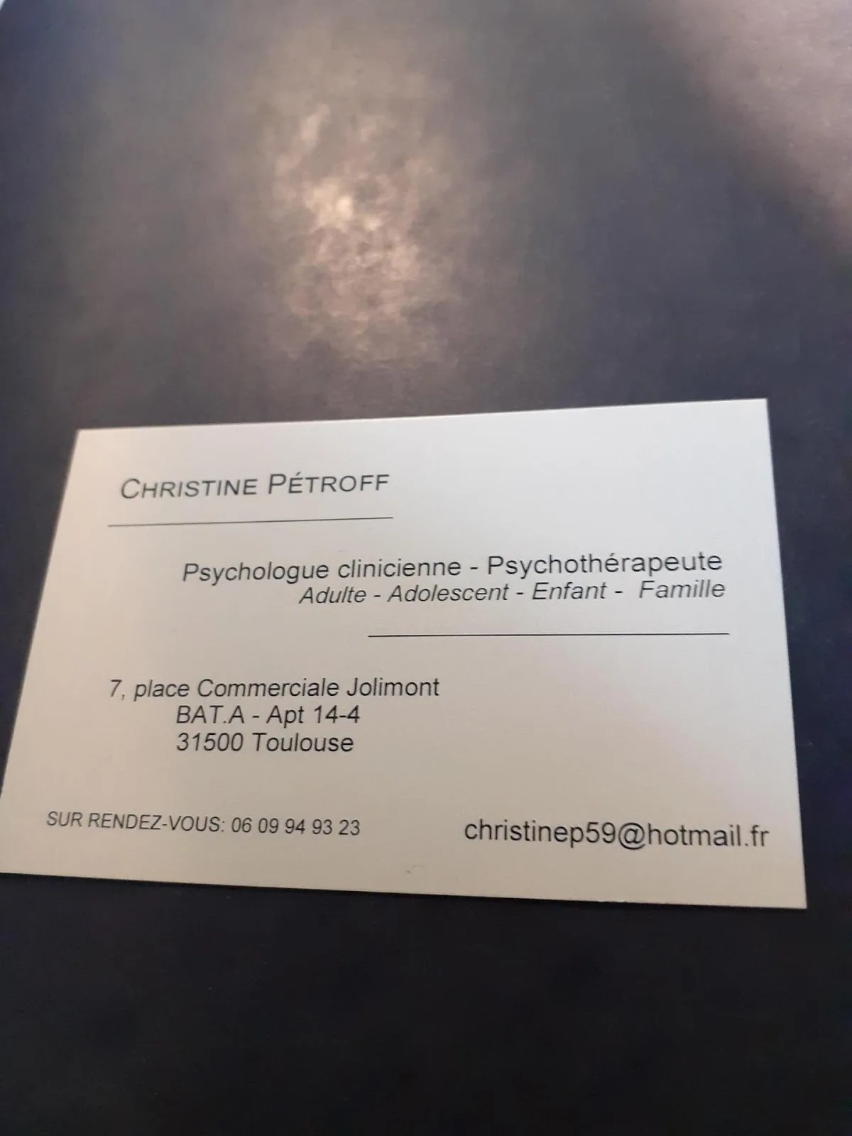 Cabinet de Mme Christine Petroff, psychologue à Toulouse · photo 4