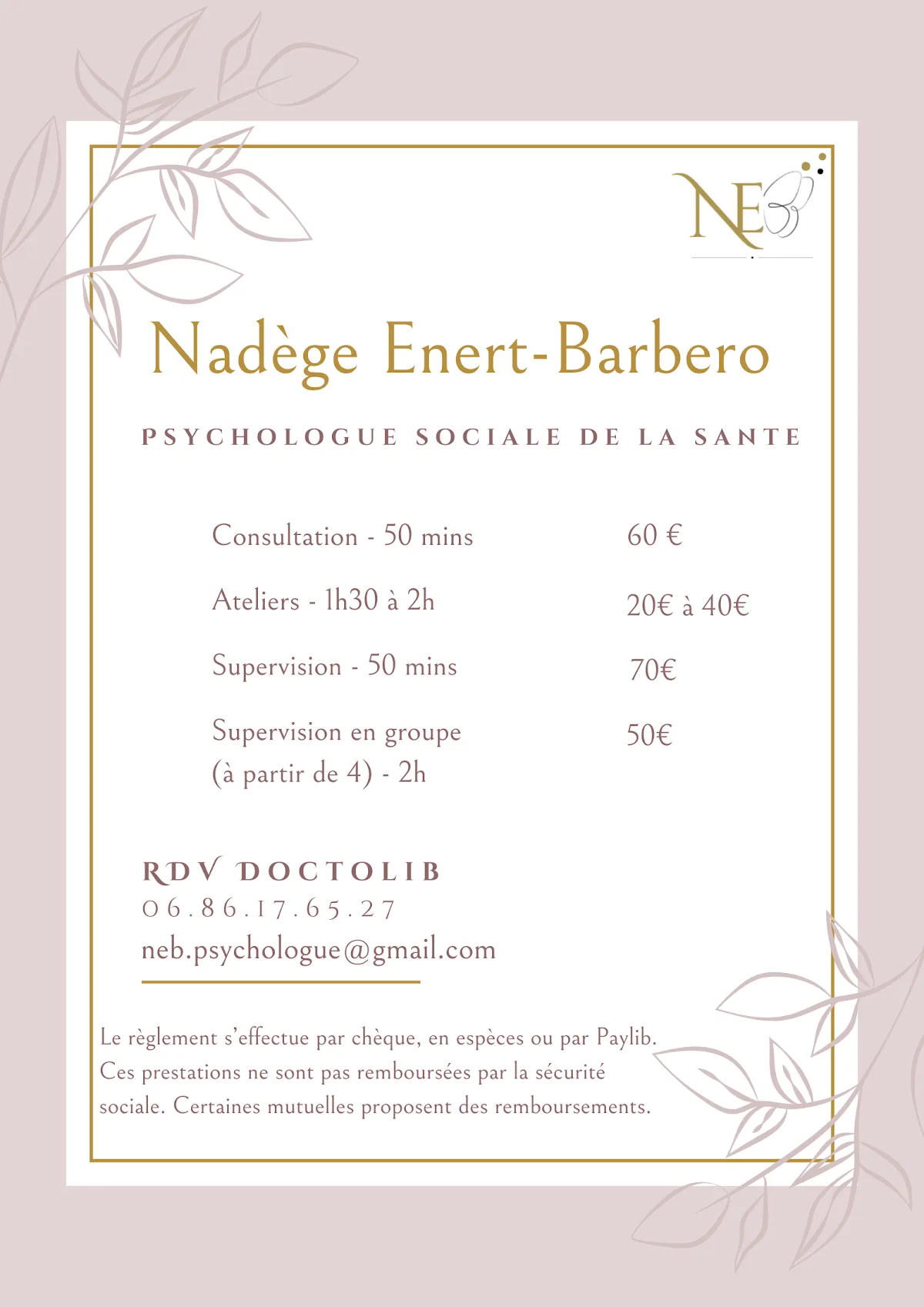 Cabinet de Mme Nadege Enert-Barbero, psychologue à La Garde · photo 4