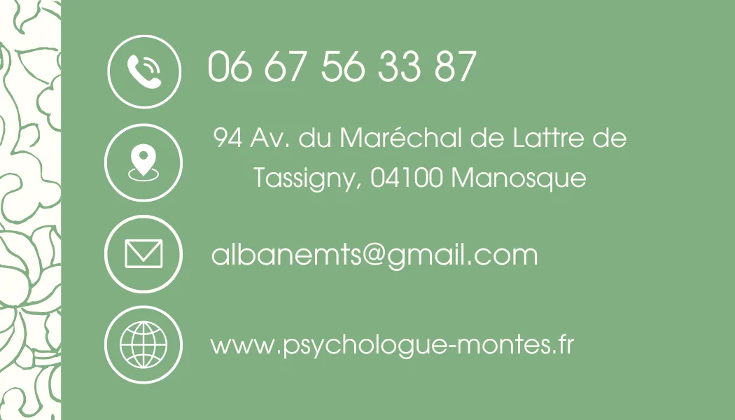 Cabinet de Mme Albane Montes, psychologue à Manosque · photo 3
