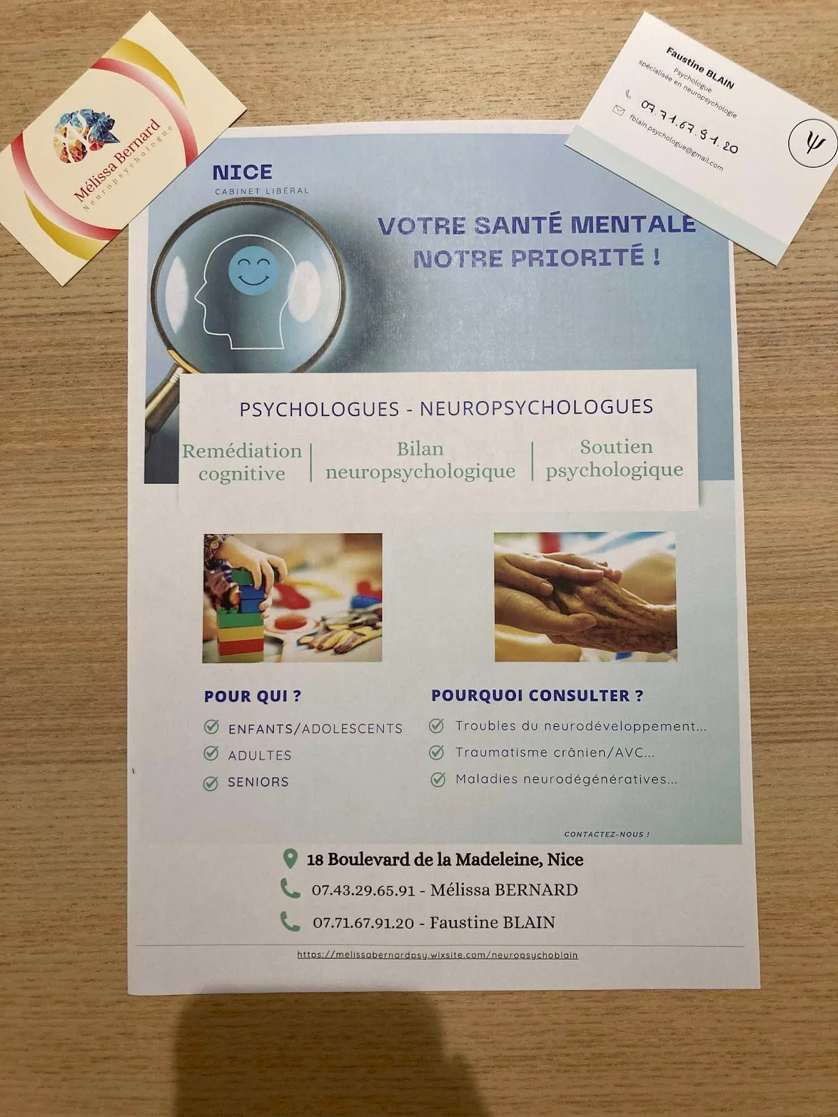 Cabinet de Mme Melissa Bernard